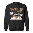 Wild About Reading Animals And Book Lovers Teacher Kids Sweatshirt