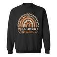 Wild About Reading Books Reader Lover Bookworm Library Day Sweatshirt