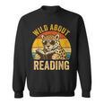 Wild About Reading Cheetah Book Leopard Print Kids Boys Girl Sweatshirt