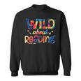 Wild About Reading Tie Dye Reading Books Sweatshirt