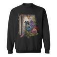 Wildflower Summer Floral Book Horror Gothic Graphic Sweatshirt