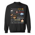 I Will Read Books On a Boat & Everywhere Reading Sweatshirt I Will Read Books On a Boat & Everywhere Reading Sweatshirt