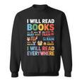 I Will Read Books On A Boat With a Goat On Train Book Lover Sweatshirt
