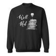 Wine Lovers WELL RED Book Club Drinking Sweatshirt
