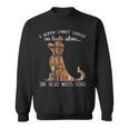 A Woman Cannot Survive On Books Alone She Also Needs Dogs Sweatshirt A Woman Cannot Survive On Books Alone She Also Needs Dogs Sweatshirt
