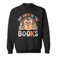 Women's 100 Days In The Books Cute Apple Reading School Sweatshirt Women's 100 Days In The Books Cute Apple Reading School Sweatshirt