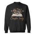 Women's Chapter Forty 1986 40th Birthday Wildflower Book 40 Year Old Sweatshirt