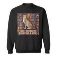 Women's Cheetah Face Women Cheetah Print Stuff Books Nerds Cheetah Sweatshirt