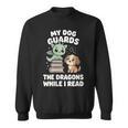 Women's Cute Fantasy Book Reader Apparel Dog Dragon Bookish Magic Sweatshirt Women's Cute Fantasy Book Reader Apparel Dog Dragon Bookish Magic Sweatshirt