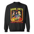 Women's Dark Arts And Crafts Club Retro Witchy Book Cover Sweatshirt
