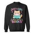 Women's Just A Girl Who Loves Books Reading Read Book Bookworm Sweatshirt Women's Just A Girl Who Loves Books Reading Read Book Bookworm Sweatshirt