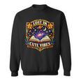 Women's Lost In Reading Space Book Lover Galaxy Stars Sweatshirt