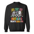 Women's Nothing Beats Reading Rock Paper Scissors Book Love Sweatshirt Women's Nothing Beats Reading Rock Paper Scissors Book Love Sweatshirt
