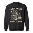 Women's Soft Heart Dark Shelf Dark Romance Book Lover Skeleton Goth Sweatshirt Women's Soft Heart Dark Shelf Dark Romance Book Lover Skeleton Goth Sweatshirt