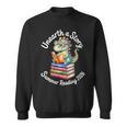 Women's Unearth a Story Summer Reading 2026 Book Lover Dino Fun Sweatshirt