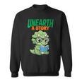 Women's Unearth a Story Summer Reading 2026 Triceratops Dino Book Sweatshirt