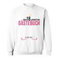 18th Birthday Girl 18 Years Party Guest Book Sweatshirt