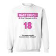 18th Birthday Guest Book Party 18 Years Sweatshirt