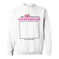 20th Birthday Guest List Party Guest Book Girls Women Sweatshirt 20th Birthday Guest List Party Guest Book Girls Women Sweatshirt