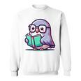 Adorable Book Lover Pigeon With Reading Glasses Cute Sweatshirt Adorable Book Lover Pigeon With Reading Glasses Cute Sweatshirt