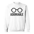 Adorkable Cute Nerd Glasses For Bookworm Book Reader Sweatshirt Adorkable Cute Nerd Glasses For Bookworm Book Reader Sweatshirt