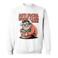 Anti Social Book Club Vintage Retro Reader Art Sweatshirt Anti Social Book Club Vintage Retro Reader Art Sweatshirt