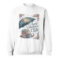 April Showers Book Club Spring Peonies Cozy Hygge Reader Sweatshirt April Showers Book Club Spring Peonies Cozy Hygge Reader Sweatshirt