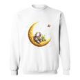 Astronaut Reading Book To Alien Moon Space Astronomy Sweatshirt