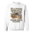 Baking And Books Because Murder Is Illegal Sarcastic Performance Sweatshirt