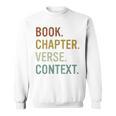 Book Chapter Verse Christian Bible Reformed Theology Sweatshirt Book Chapter Verse Christian Bible Reformed Theology Sweatshirt