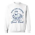 Book Girl Summer Bookish Sloth Beach Vacation Sweatshirt