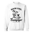 Book Girl Summer Reading Duck Retro Beach Vacation Bookworm Sweatshirt