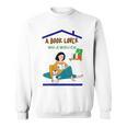 A Book Lover With A Willful Cat Women Kids Sweatshirt A Book Lover With A Willful Cat Women Kids Sweatshirt