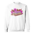 Book Lovers Wildflowers Book Reading Shirt Cute Teacher For Women Sweatshirt