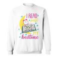 Book Reading I Read Past My Bedtime Raglan Baseball Tee Sweatshirt