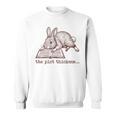 Bookish Rabbit Reading Fiction Novel Book Vintage Bookworms Sweatshirt
