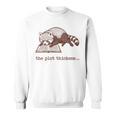 Bookish Red Panda Reading Fiction Book Vintage Bookworms Premium Tri-Blend Sweatshirt