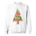 Books Christmas Tree Xmas Librarian Book Lovers Pajama Sweatshirt