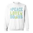 Books Peace Love Bookworm Book Nerd Book Lover Reading Sweatshirt Books Peace Love Bookworm Book Nerd Book Lover Reading Sweatshirt