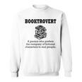 Booktrovert Definition Book Lover Bookworm Bookish Reading Sweatshirt