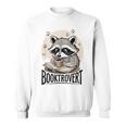 Booktrovert Raccoon Reading And Coffee For Book Lover Sweatshirt