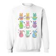 Bunny Reading Books Easter Day Librarian Teacher Book Premium Tri-Blend Sweatshirt
