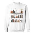 Cat Book Lover Halloween Cute Spooky Reading Premium Tri-Blend Sweatshirt Cat Book Lover Halloween Cute Spooky Reading Premium Tri-Blend Sweatshirt