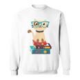Cat Book Reader Nerd Sweatshirt