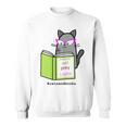 Cats And Books Happiness Cartoon Cat Pun For Women Sweatshirt Cats And Books Happiness Cartoon Cat Pun For Women Sweatshirt