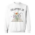 Chapter 18 Book Lovers & Readers 18th Birthday Wildflowers Premium Tri-Blend Sweatshirt