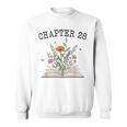 Chapter 28 Book Lovers & Readers 28th Birthday Wildflowers Sweatshirt