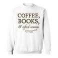 Coffee Books & Oxford Commas Funny Grammar Nerd Gift Sweatshirt