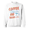 Coffee And Books I Love Them Both Vintage Retro Book Lover Sweatshirt