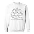 Coloring Book Style Blank Happy Thanksgiving Turkey Sweatshirt